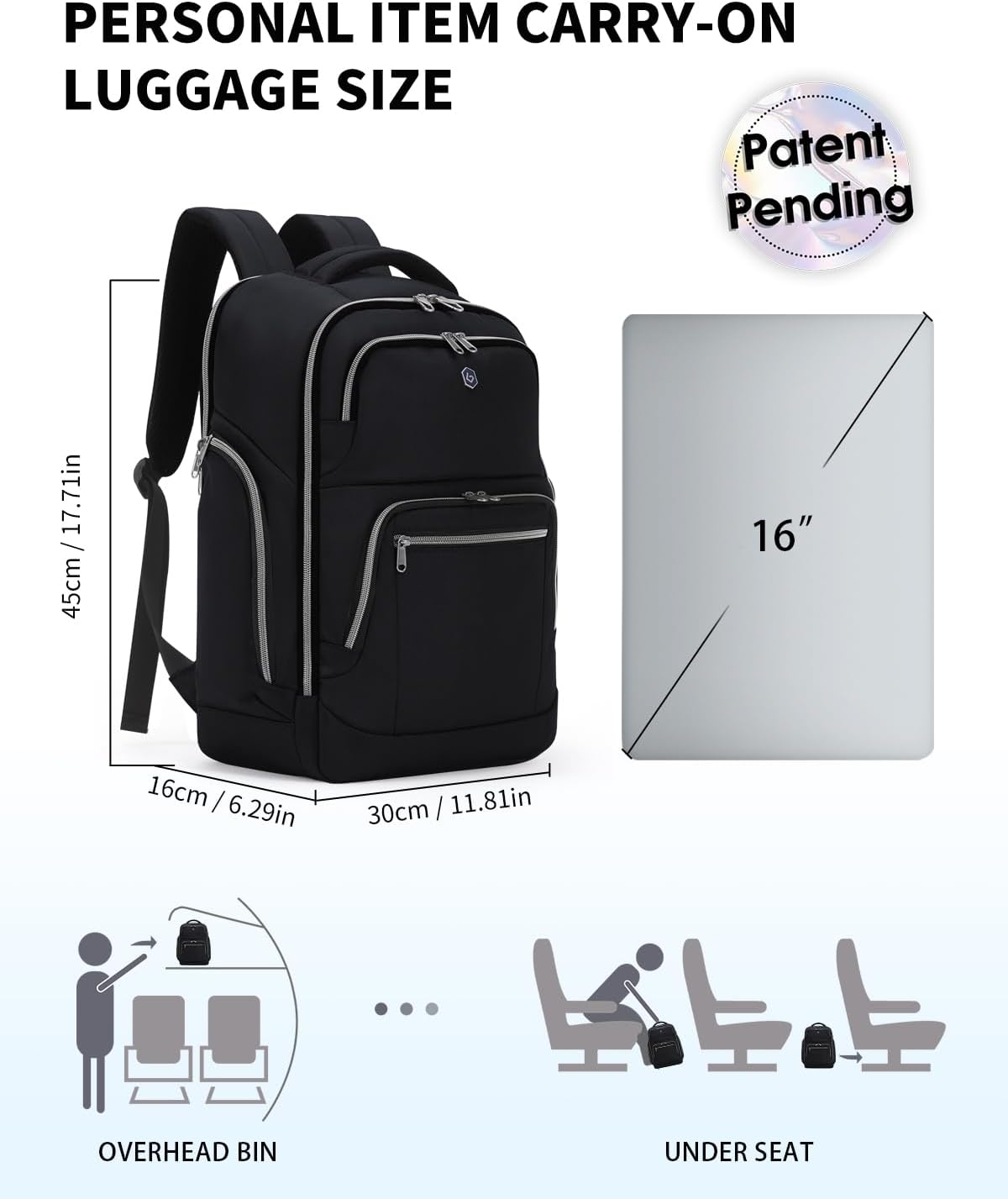 Elevate Your Travel Experience with Our Stylish Anti-Theft Laptop Backpack - Perfect for 16-Inch Laptops, RFID Protection, and Unmatched Durability for All Adventures!