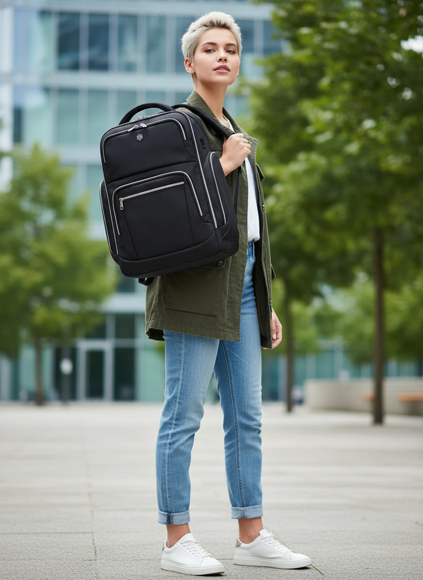 Elevate Your Travel Experience with Our Stylish Anti-Theft Laptop Backpack - Perfect for 16-Inch Laptops, RFID Protection, and Unmatched Durability for All Adventures!