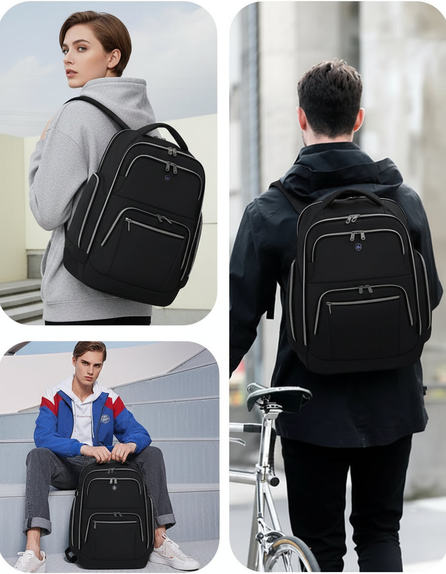 Elevate Your Travel Experience with Our Stylish Anti-Theft Laptop Backpack - Perfect for 16-Inch Laptops, RFID Protection, and Unmatched Durability for All Adventures!