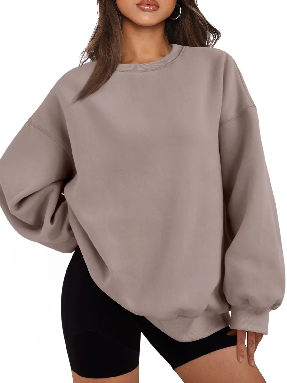 Oversized Sweatshirts for Women Crewneck Y2K Hoodies Sweaters Casual Tops Comfy Fall Fashion Pullover Outfits Winter Clothes