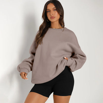 Oversized Sweatshirts for Women Crewneck Y2K Hoodies Sweaters Casual Tops Comfy Fall Fashion Pullover Outfits Winter Clothes
